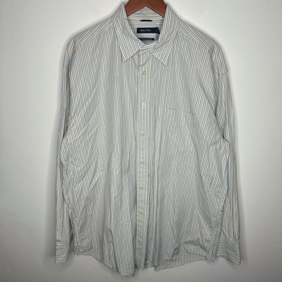 Nautica Other - Nautica 80s Two-Ply Cotton Button Down Shirt Size XL